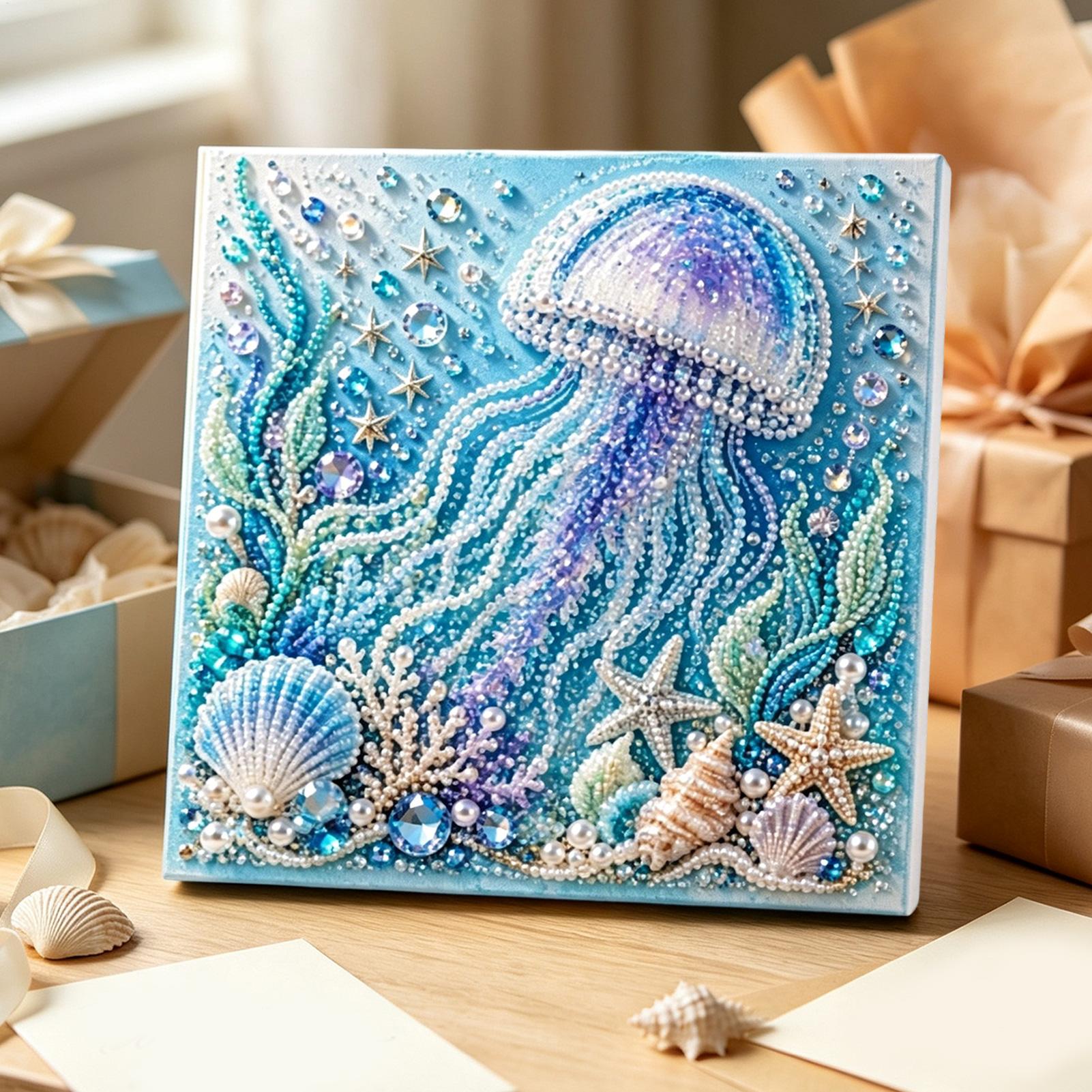 Art Craft Jellyfish - DIY Ocean Themed Pearl Craft Kit