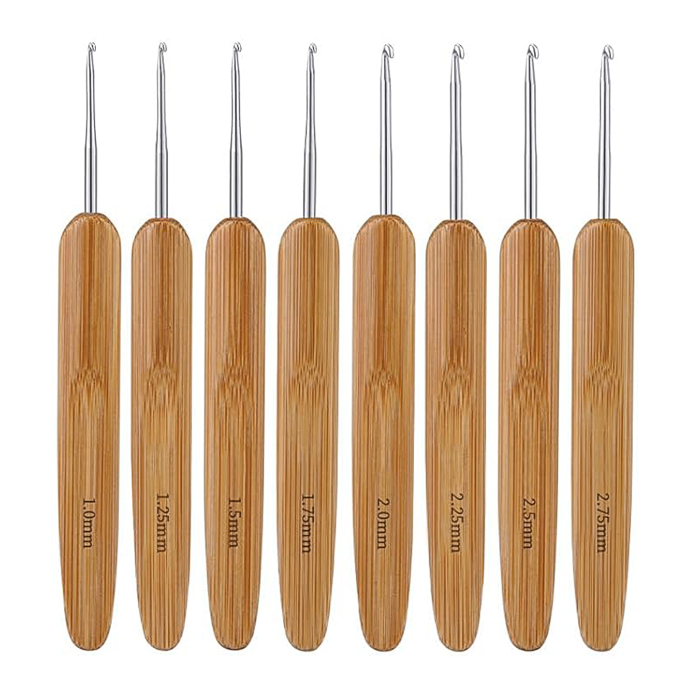 DIY Hand Knitting Craft Bamboo - Crochet Hook Set 评论和价格