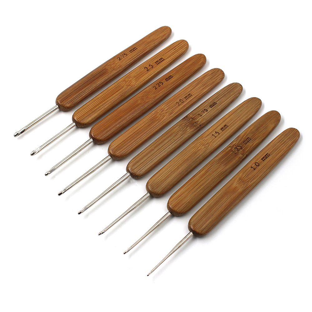 DIY Hand Knitting Craft Bamboo - Crochet Hook Set 评论和价格