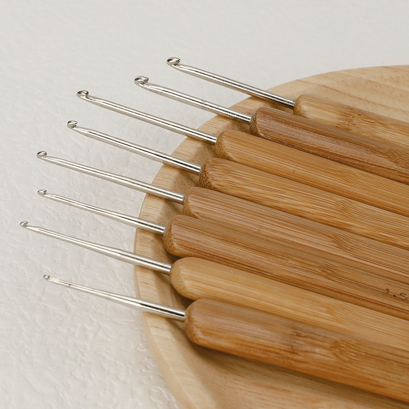 DIY Hand Knitting Craft Bamboo - Crochet Hook Set 评论和价格