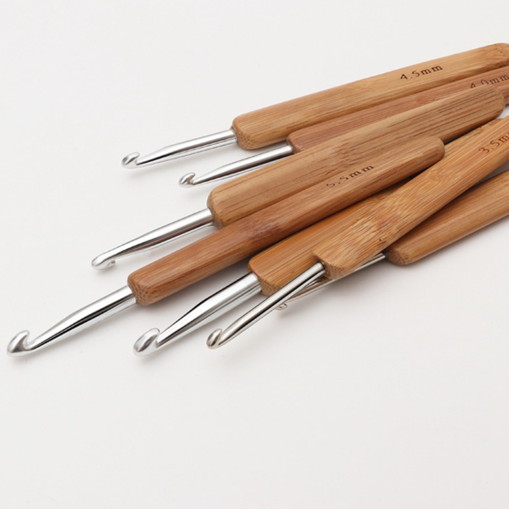 1Pcs Bamboo Crochet Hooks Hand - Crochet Hook Set 评论和价格