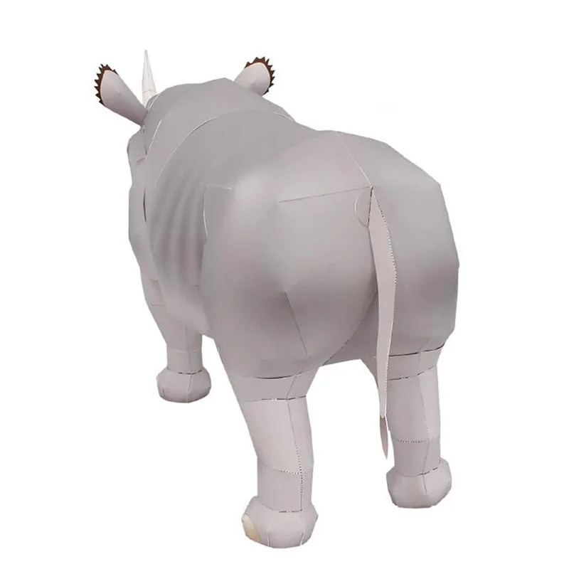 Rhinoceros Hook-lipped Handmad - Art Craft Cardboard 评论和价格