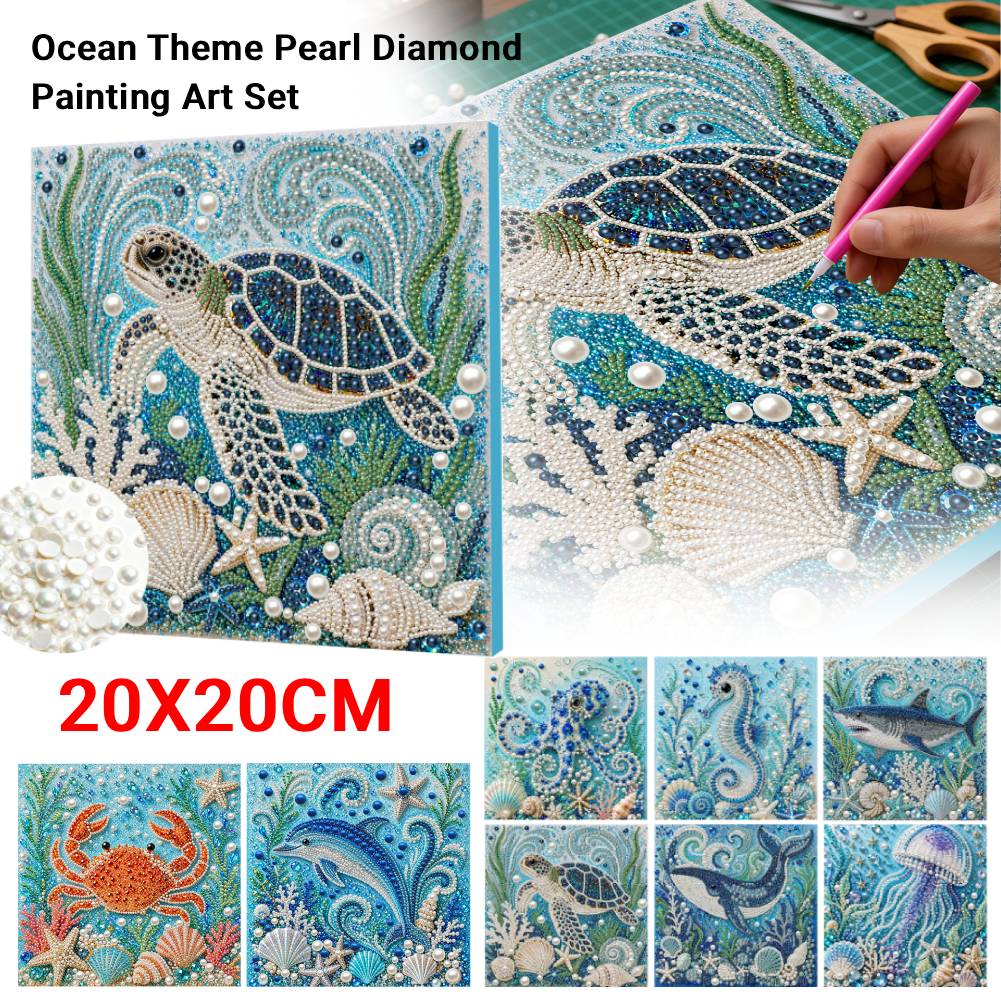 Ocean Turtle jellyfish DIY Pea - Art Craft Jellyfish 评论和价格