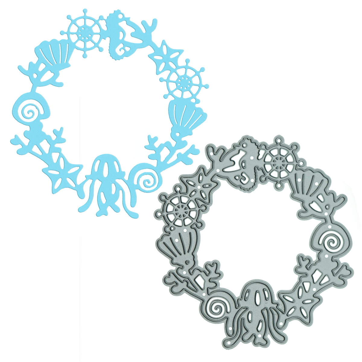 Small Nauticl Wreath Ocean Met - Art Craft Jellyfish 评论和价格