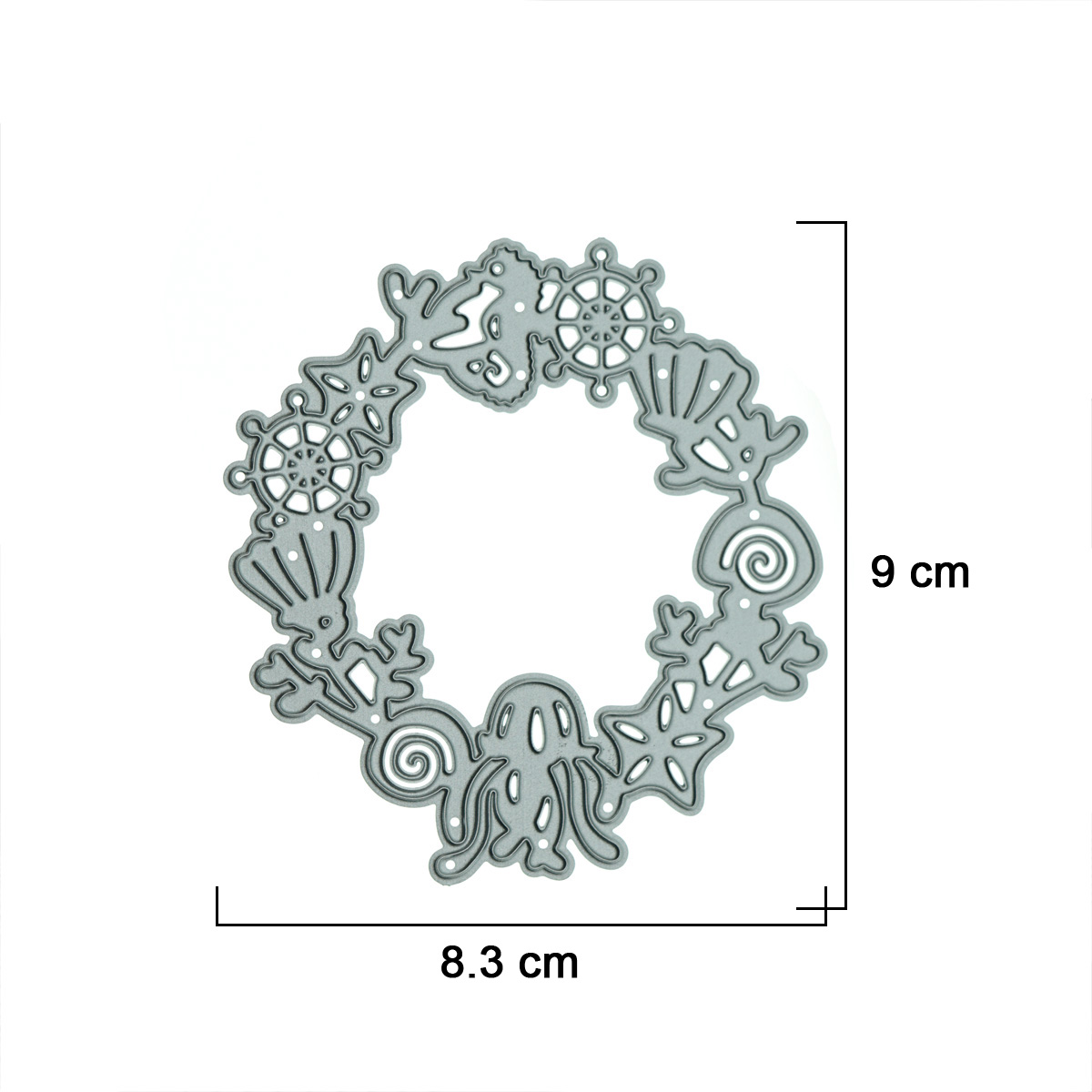 Small Nauticl Wreath Ocean Met - Art Craft Jellyfish 评论和价格