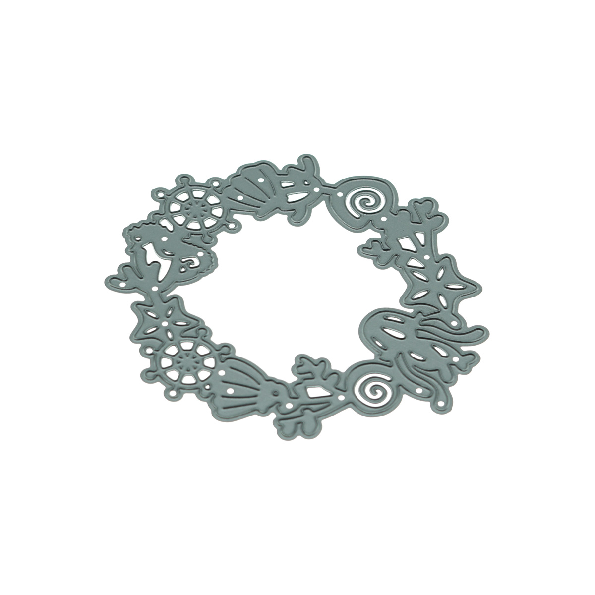 Small Nauticl Wreath Ocean Met - Art Craft Jellyfish 评论和价格