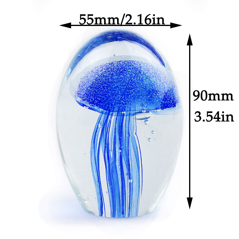 Miniature 3D Jellyfish Crystal - Art Craft Jellyfish 评论和价格