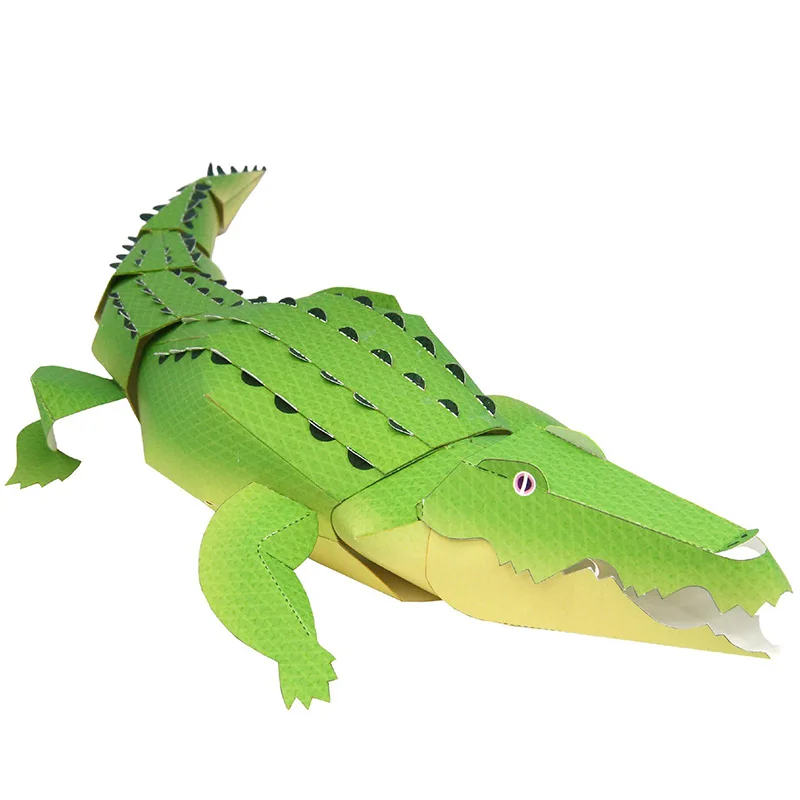 Crocodile Folding Origami Art  - Art Craft Cardboard 评论和价格