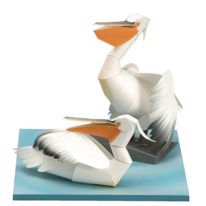 Dalmatian Pelican Origami Art  - Art Craft Cardboard 评论和价格