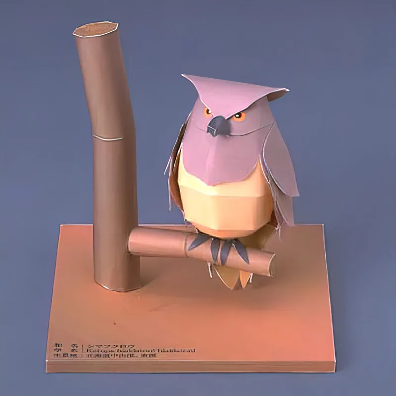 Blakiston's Fish Owls Origami  - Art Craft Cardboard 评论和价格
