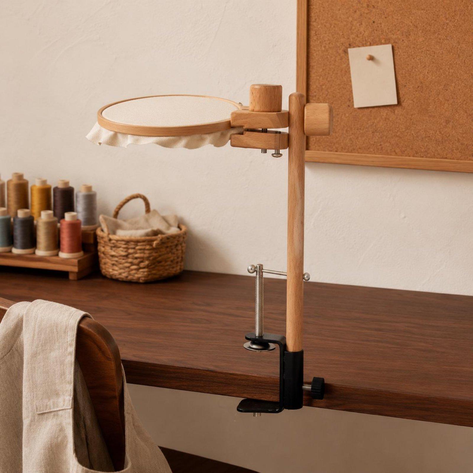 Beech Wood Table Clamp Embroid - Embroidery Hoop Kit 评论和价格