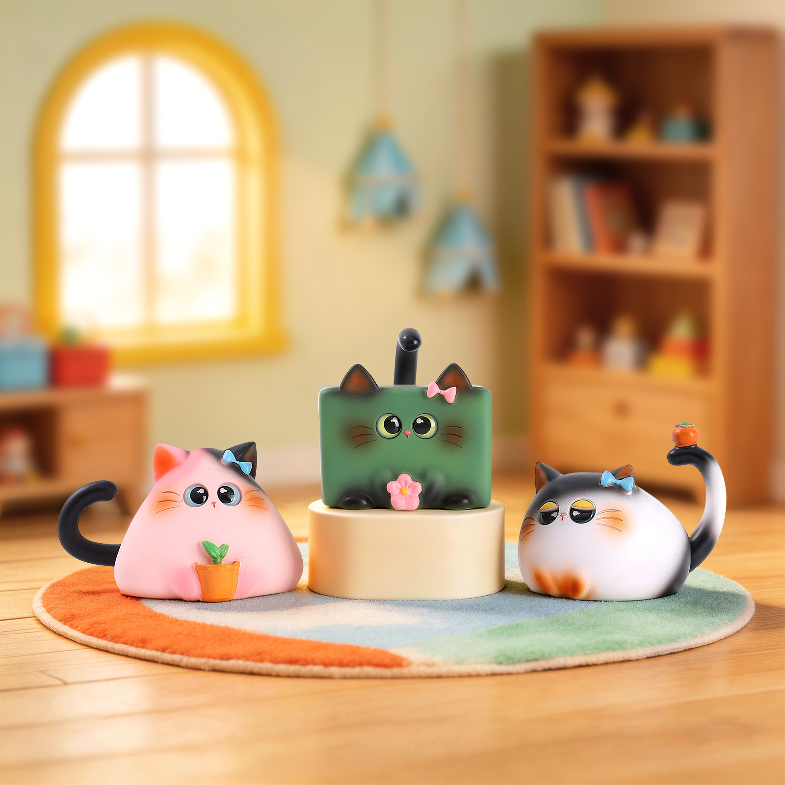 Blind Box Cat Figurine Resin C - Art Craft Cat 评论和价格