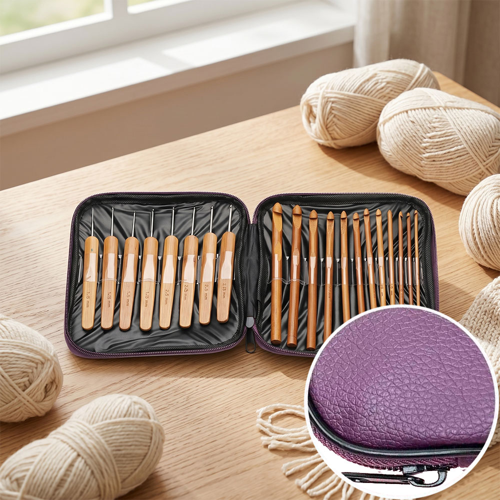 74pcs Bamboo Crochet Hooks Set - Crochet Hook Set 评论和价格