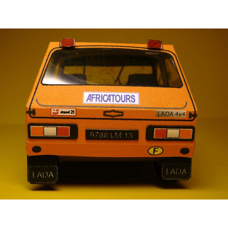 LADA NIVA 1985 1:32 Dakar Rall - Art Craft Cardboard 评论和价格