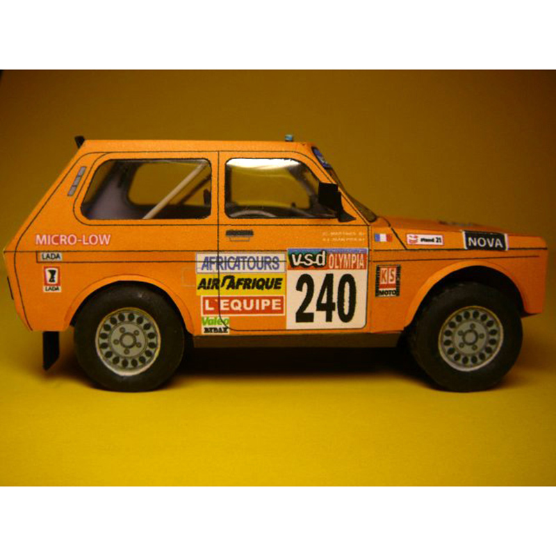 LADA NIVA 1985 1:32 Dakar Rall - Art Craft Cardboard 评论和价格