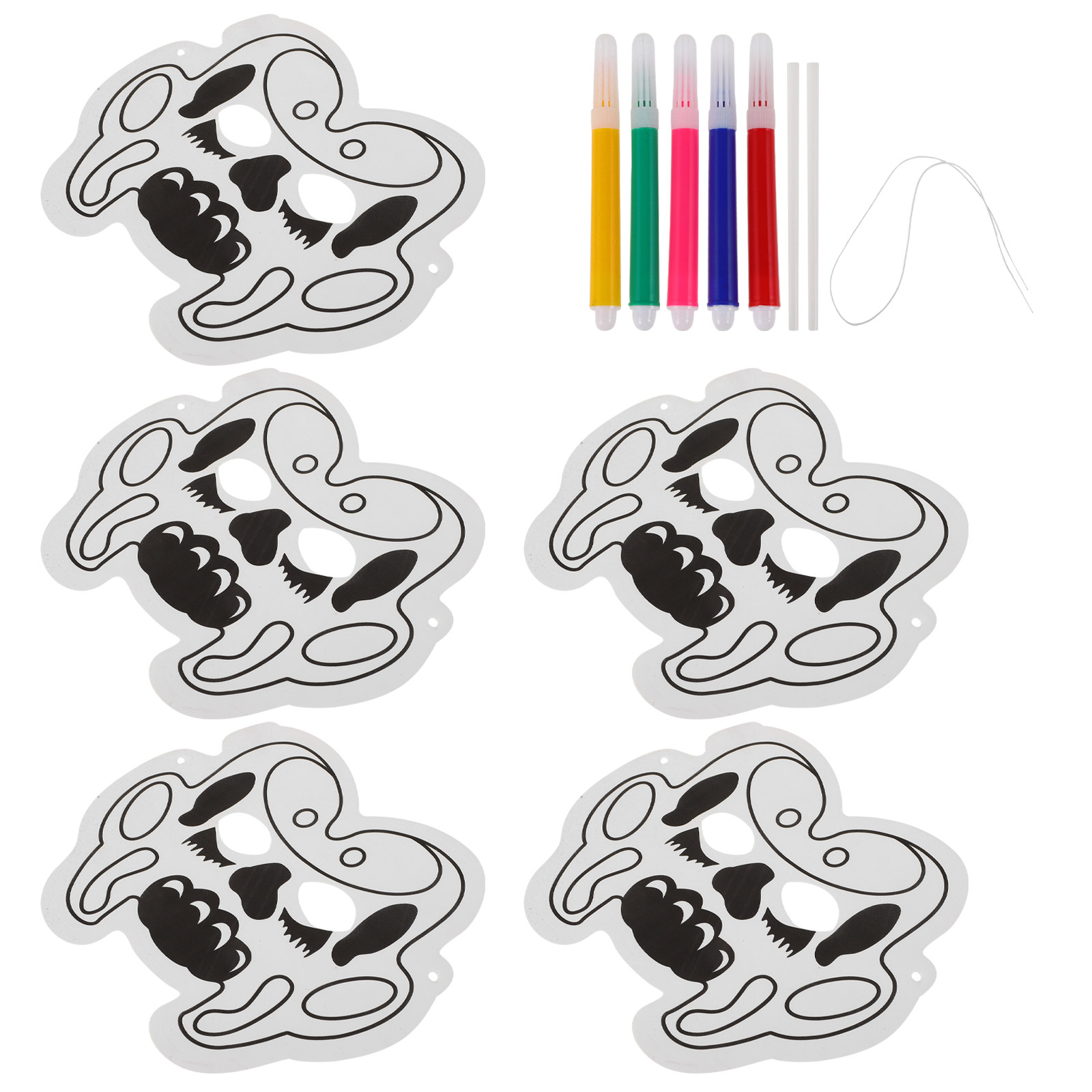 1Set DIY Graffiti Balloon Mask - Art Craft Classes 评论和价格