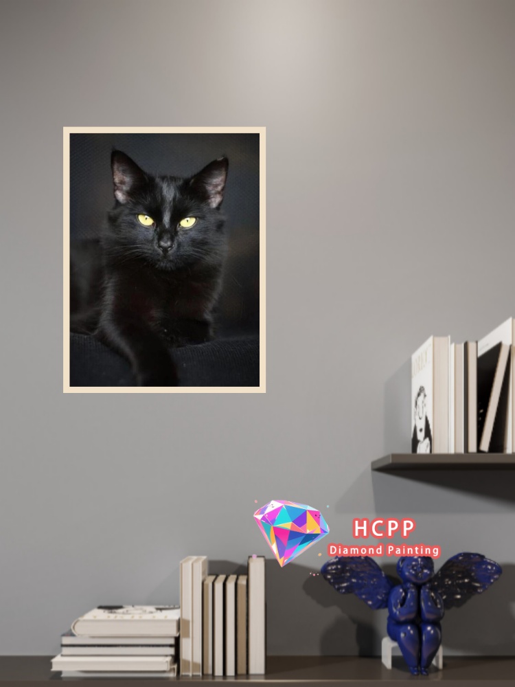 unframe Black Cat Animal Diamo - Art Craft Cat 评论和价格
