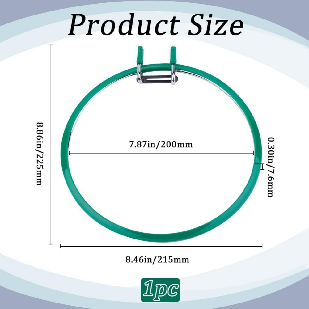 Metal Green Embroidery Hoops L - Embroidery Hoop Kit 评论和价格