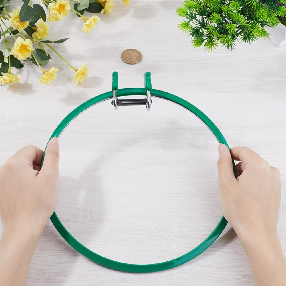 Metal Green Embroidery Hoops L - Embroidery Hoop Kit 评论和价格