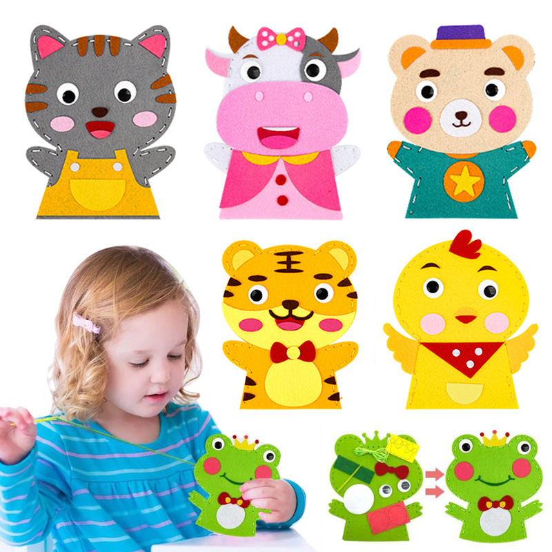 Cute Cartoon Animal Hand Puppe - Art Craft For 3 Year Old 评论和价格