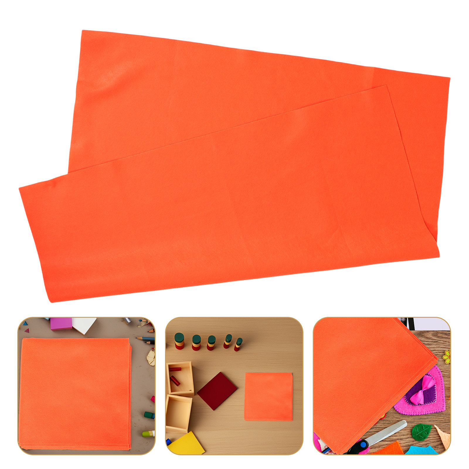 Orange Felt Fabric Soft Flexib - Art Craft Classes 评论和价格