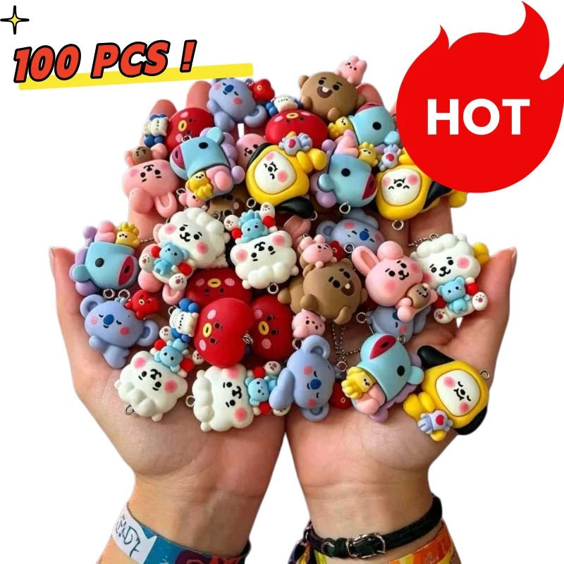 7pcs BT21 Resin Cartoon Charm  - Art Craft Market 评论和价格