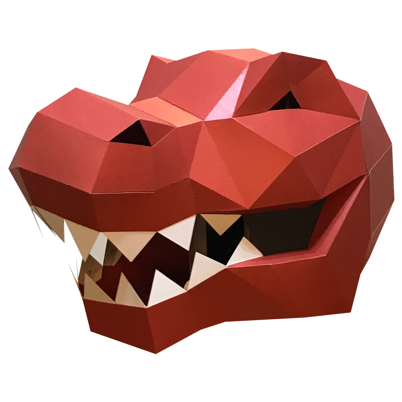 Tyrannosaurus Rex Animal Mask  - Art Craft Cardboard 评论和价格