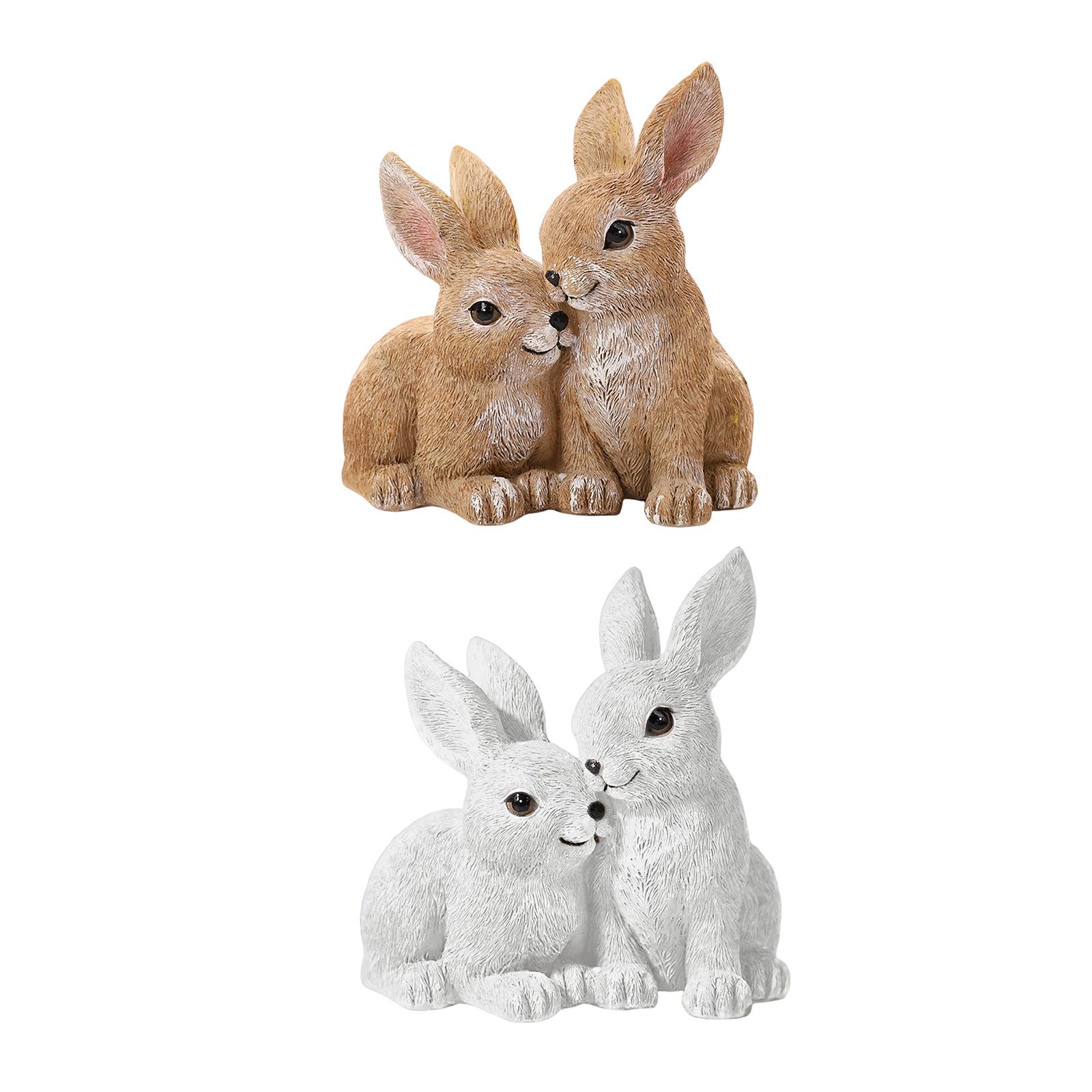 Rabbit Statue Easter Decoratio - Art Craft Rabbit 评论和价格