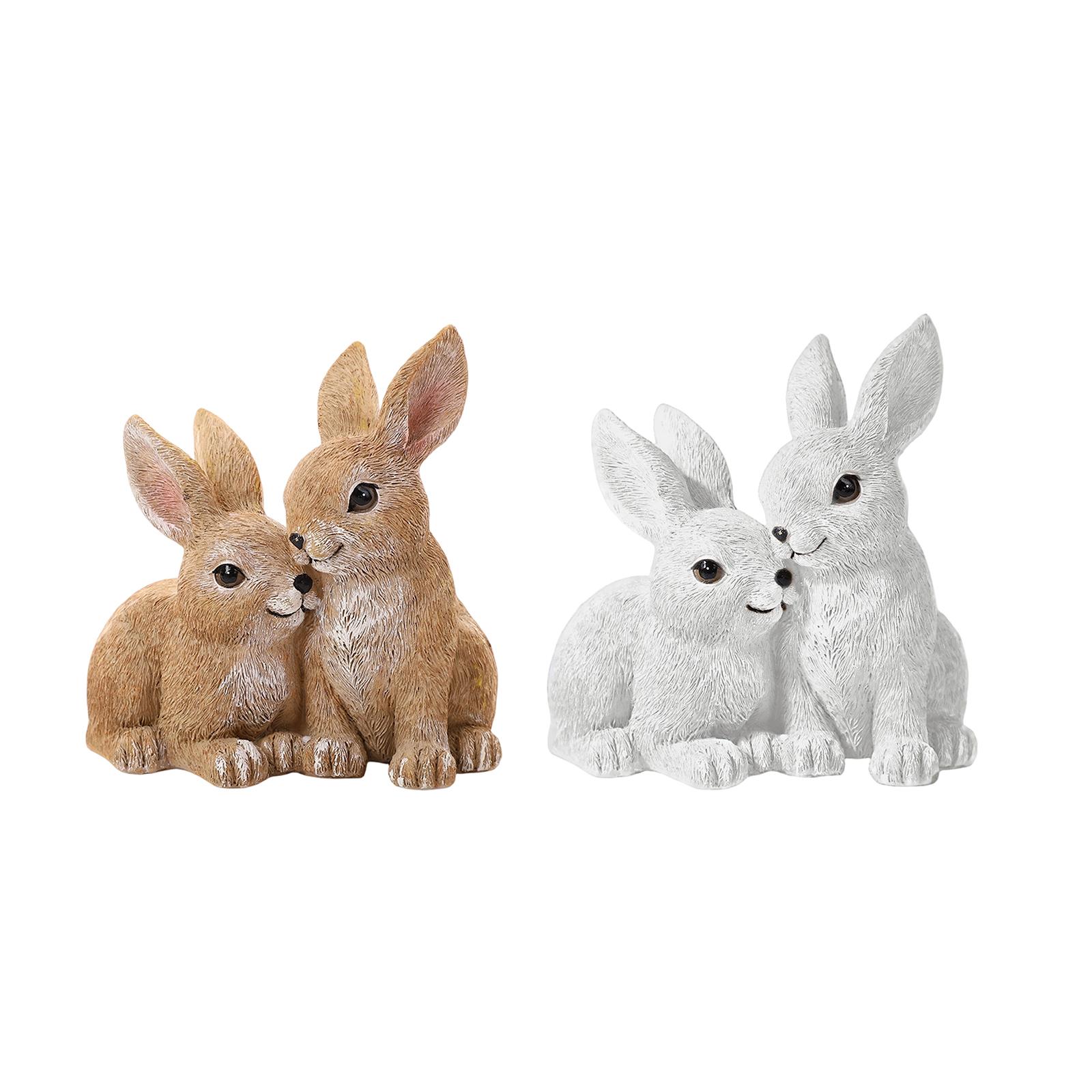 Rabbit Statue Easter Decoratio - Art Craft Rabbit 评论和价格