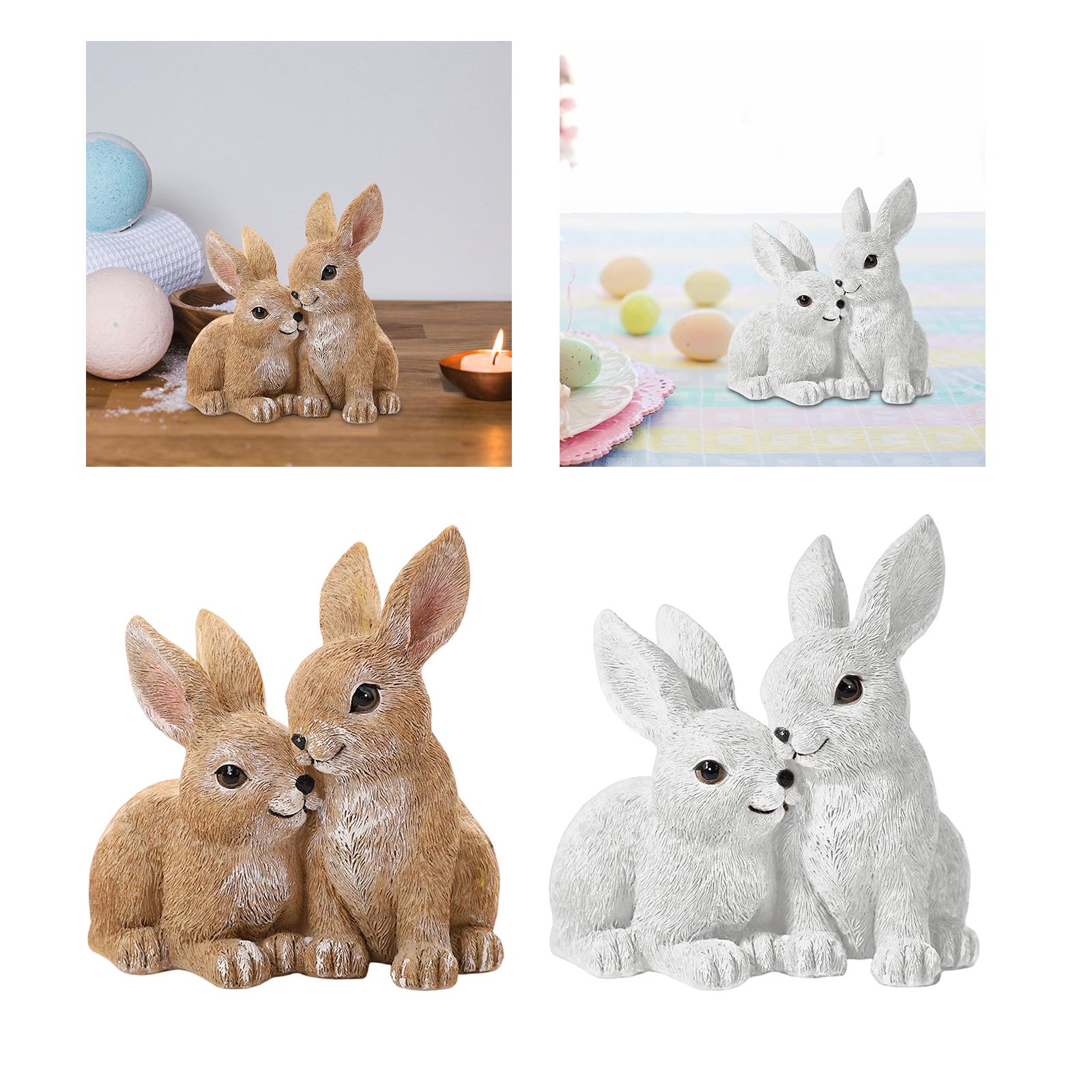 Rabbit Statue Easter Decoratio - Art Craft Rabbit 评论和价格