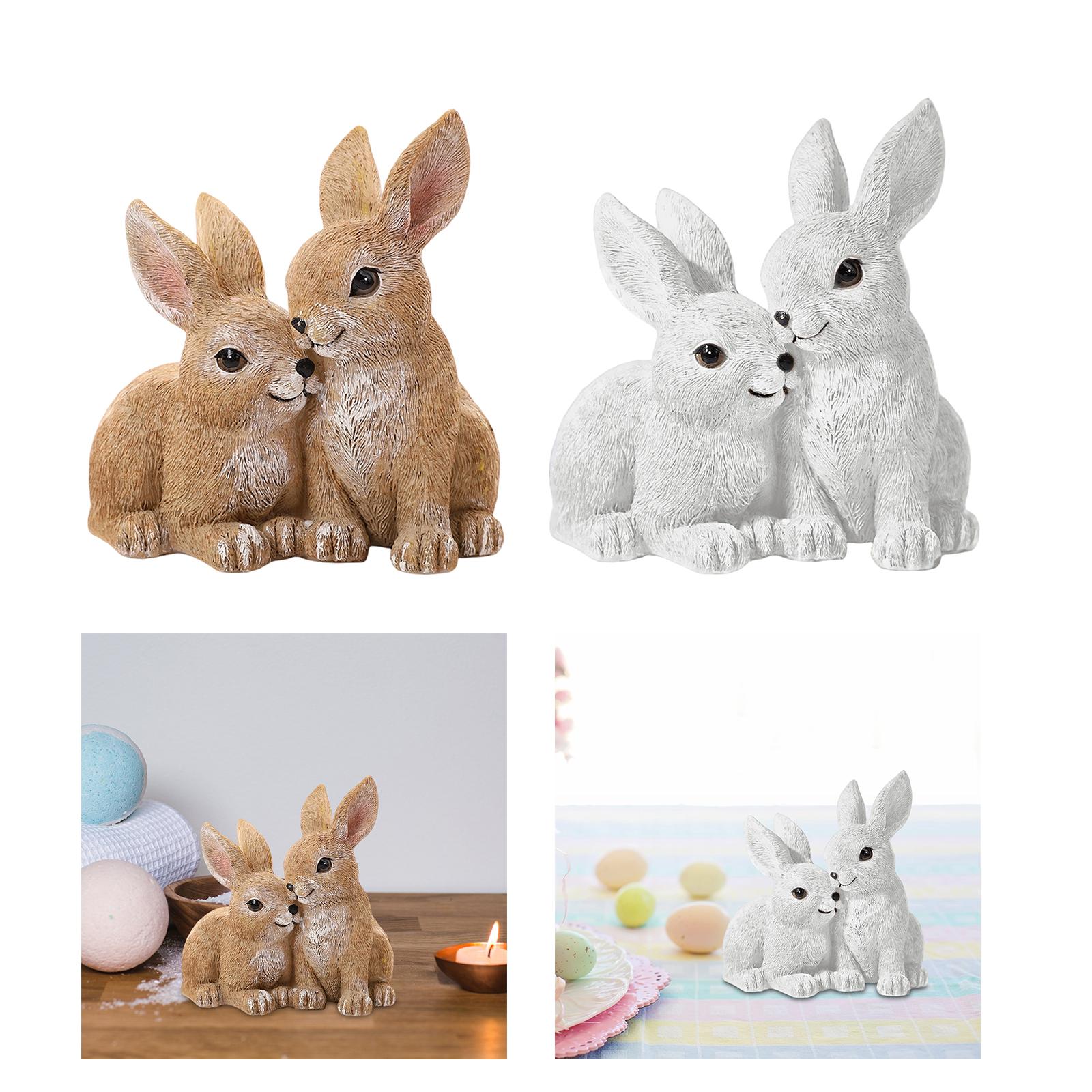 Rabbit Statue Easter Decoratio - Art Craft Rabbit 评论和价格