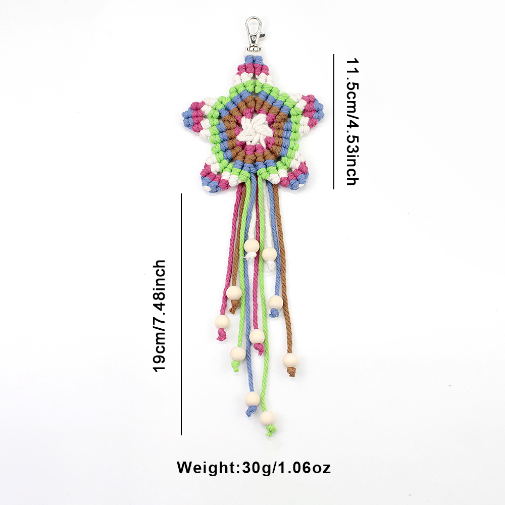 Boho Pentagram Tassel Pendant  - Art Craft Market 评论和价格