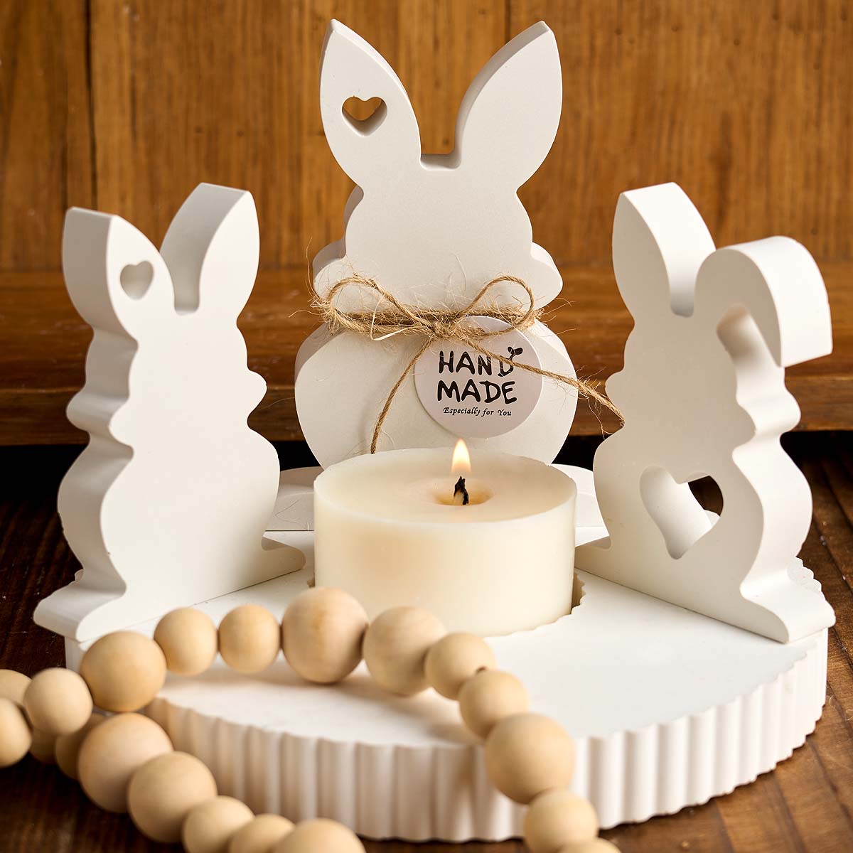 3D Heart Rabbit Silicone Candl - Art Craft Rabbit 评论和价格