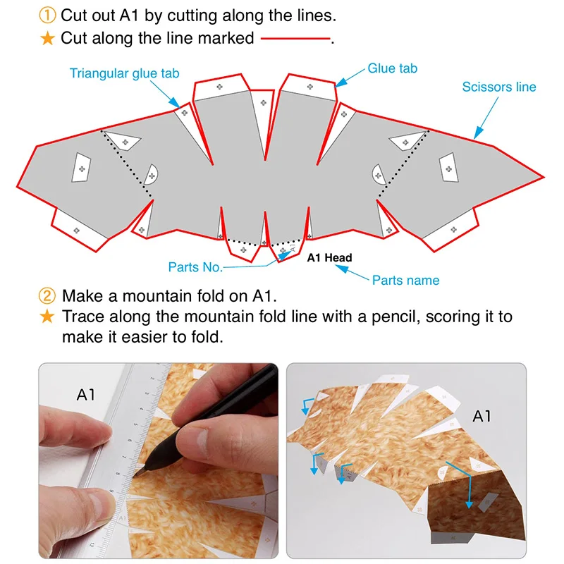 Toy Poodle Dog Folding Origami - Art Craft Cardboard 评论和价格