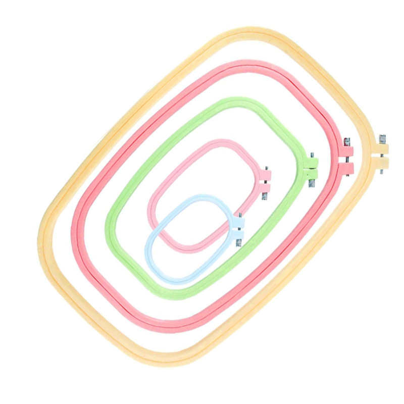 Random Color Square Circle Han - Embroidery Hoop Kit 评论和价格