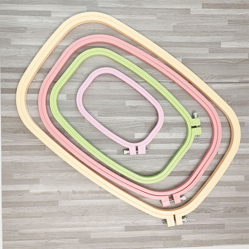 Random Color Square Circle Han - Embroidery Hoop Kit 评论和价格