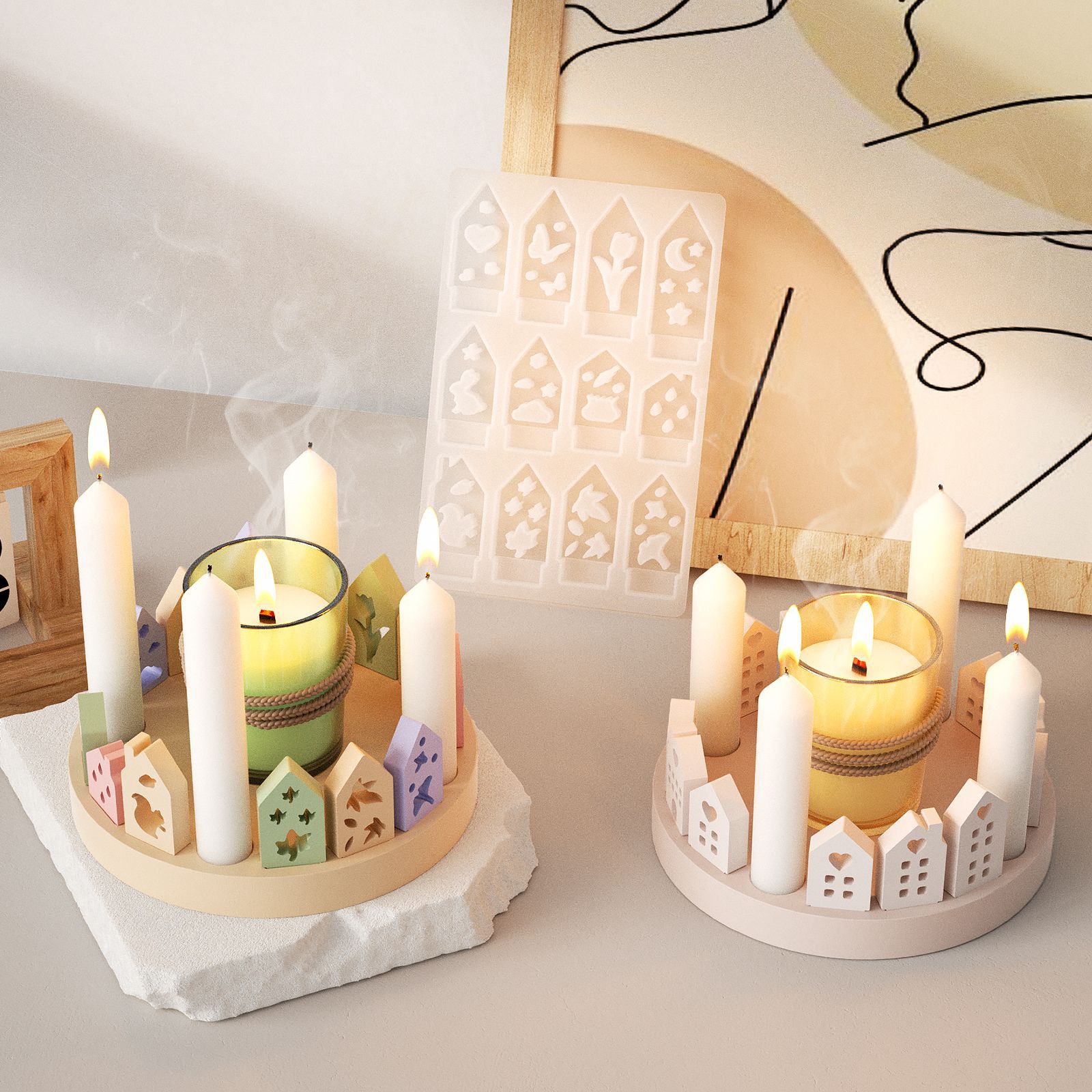 Hollow House Rabbit Candle Hol - Art Craft Rabbit 评论和价格