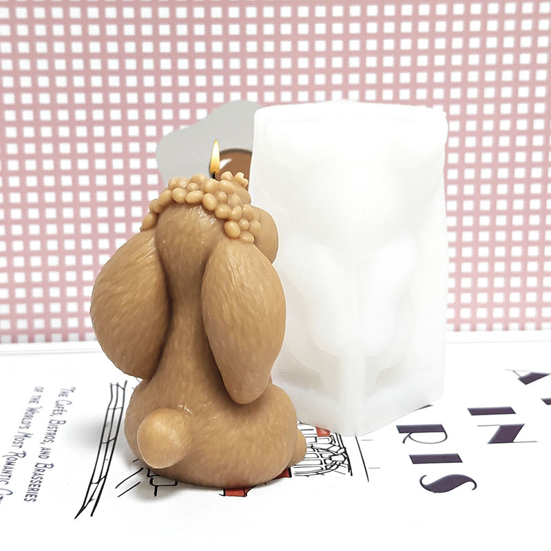 Prayer Rabbit Candle Mold Sili - Art Craft Rabbit 评论和价格