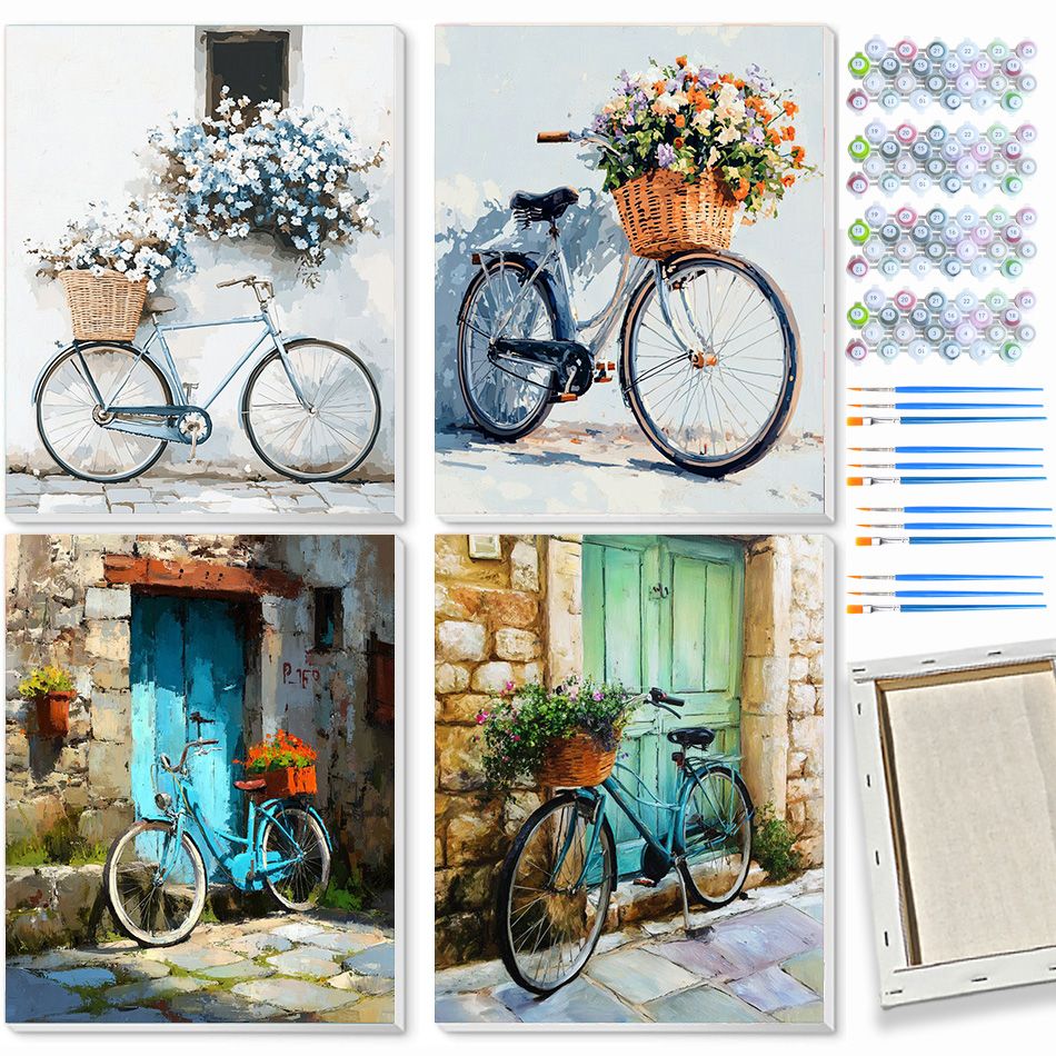 CHENISTORY bicycle Painting By - Art Craft Idea 评论和价格