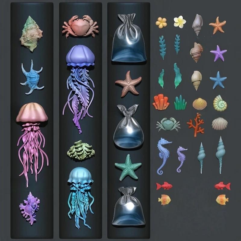 Manicure Mold For Nail Crafts; - Art Craft Jellyfish 评论和价格