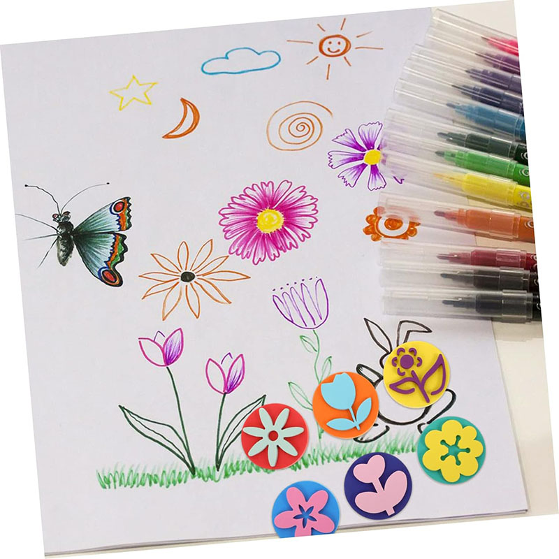 6Pcs/bag Foam Stamps for Paint - Art Craft For 3 Year Old 评论和价格