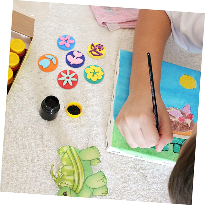 6Pcs/bag Foam Stamps for Paint - Art Craft For 3 Year Old 评论和价格