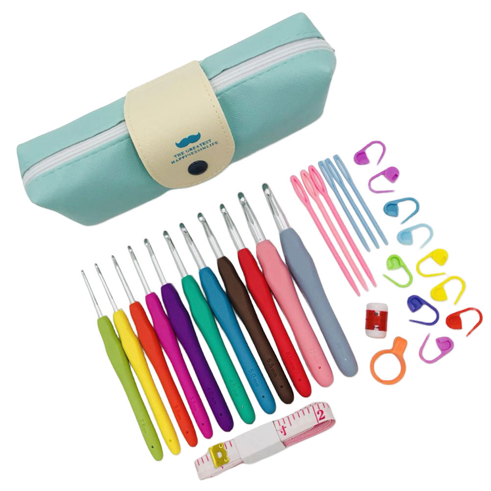 Crochet Hooks Set Yarn Knittin - Crochet Hook Set 评论和价格