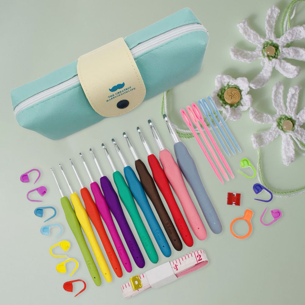 Crochet Hooks Set Yarn Knittin - Crochet Hook Set 评论和价格