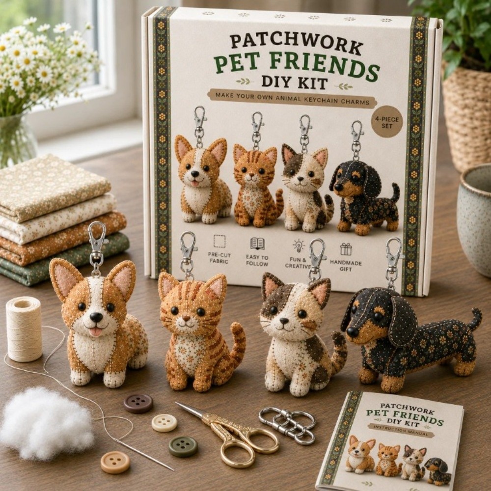 Pre-cut Fabric 3D Felt Sewing  - Art Craft Cat 评论和价格