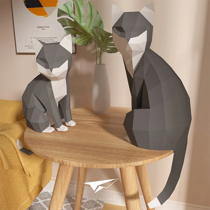 1 Pair Lovers Cat Animal Decor - Art Craft Cat 评论和价格