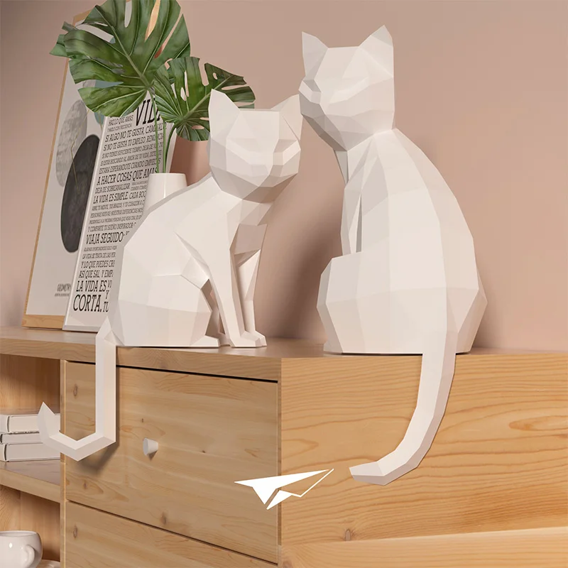 1 Pair Lovers Cat Animal Decor - Art Craft Cat 评论和价格