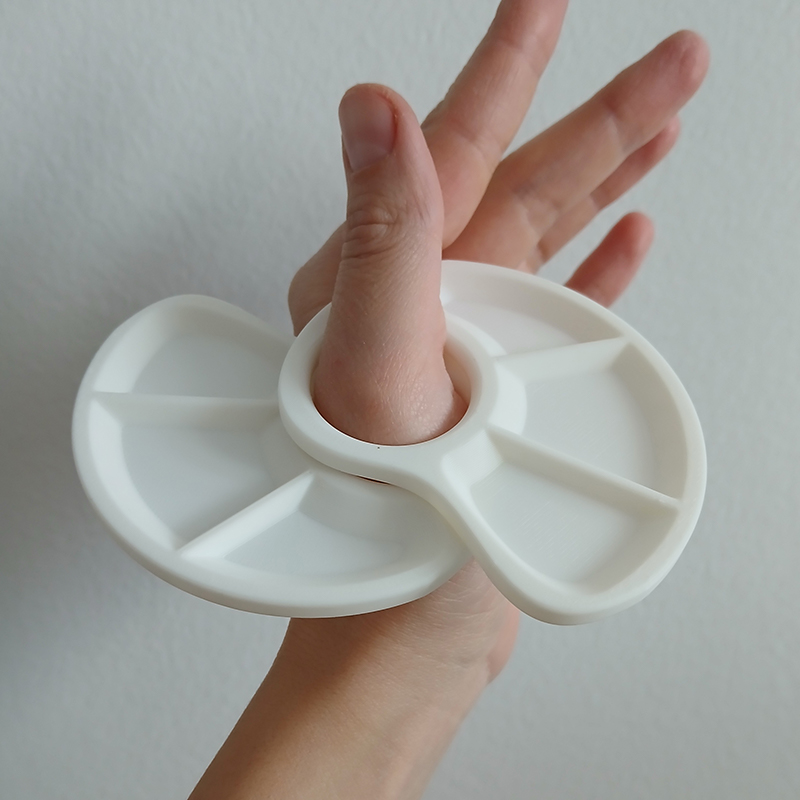 1/2pc Thumb Palette Ergonomic  - Art Craft Classes 评论和价格