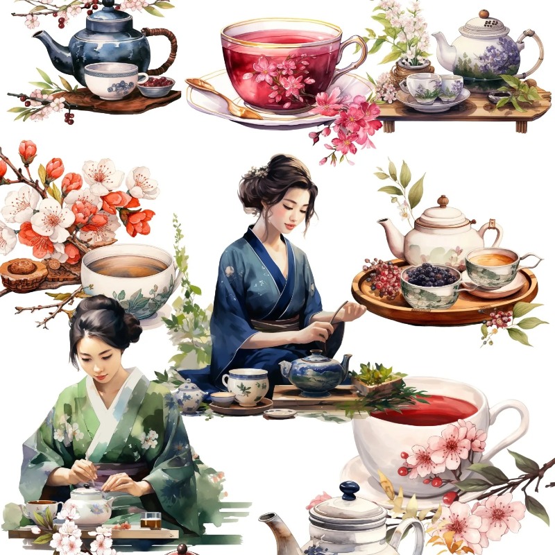 Cute Watercolor Tea Ceremony,  - Art Craft For 3 Year Old 评论和价格