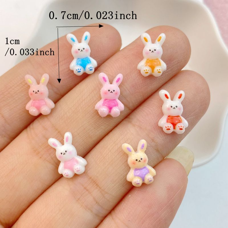 50Pcs New Mixed Nail Art Resin - Art Craft Rabbit 评论和价格